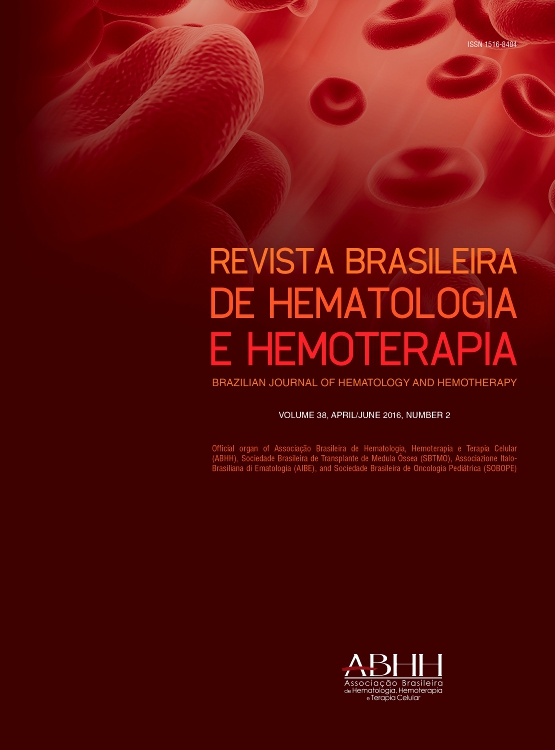Go to journal home page - Revista Brasileira de Hematologia e Hemoterapia